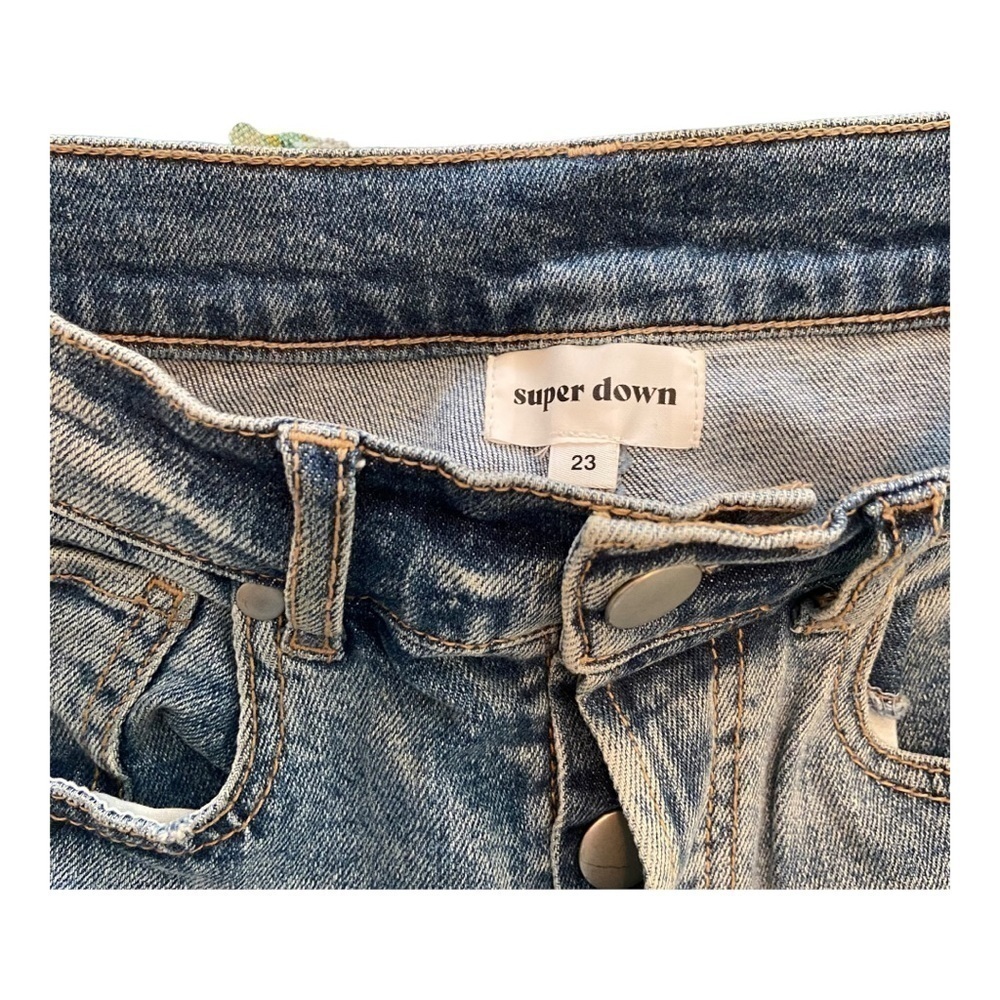 Superdown High Rise Straight Leg Jeans - Picture 3 of 7